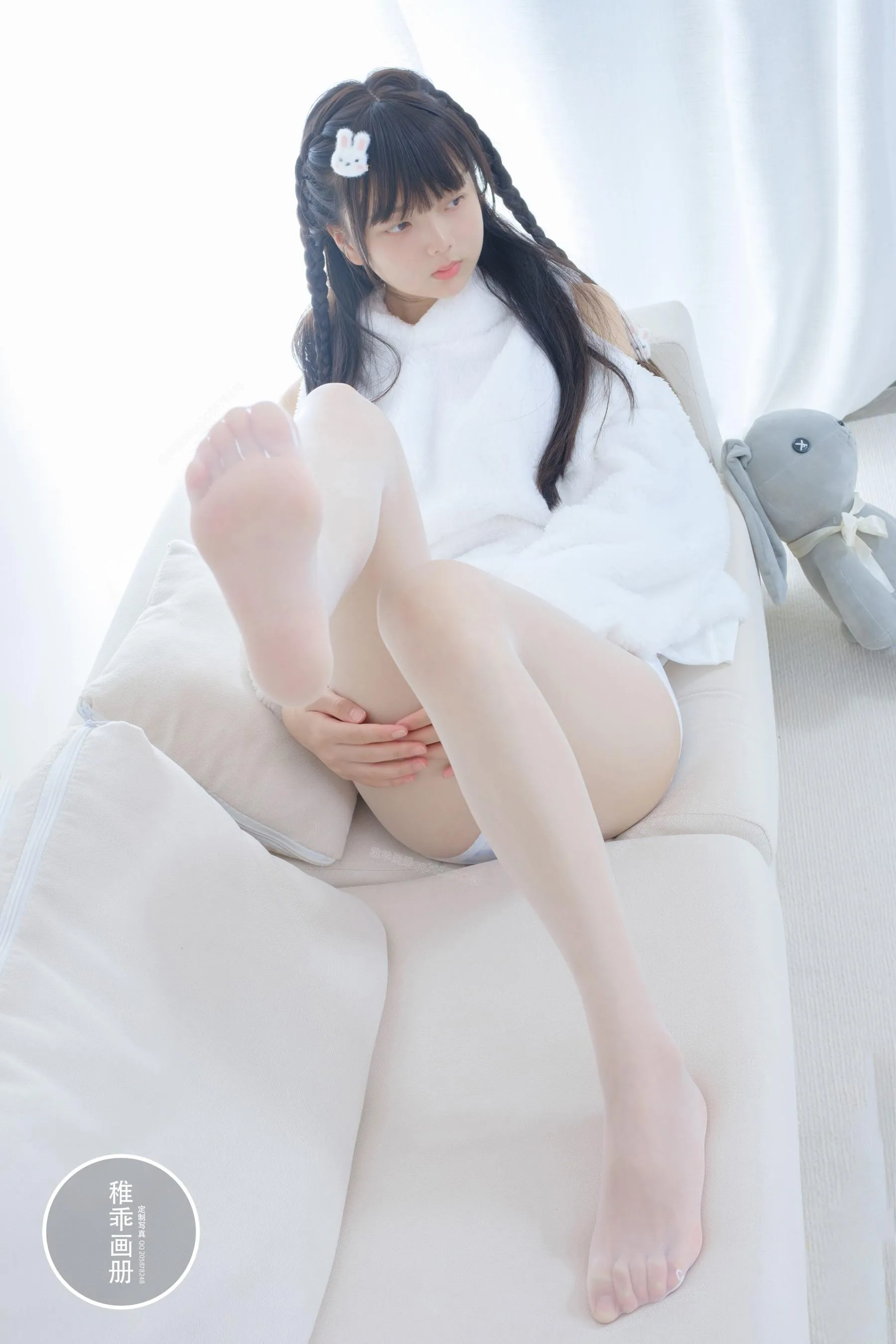 稚乖画册 – NO.19 晴空10 夜夜 白丝双马尾 [80P]插图2